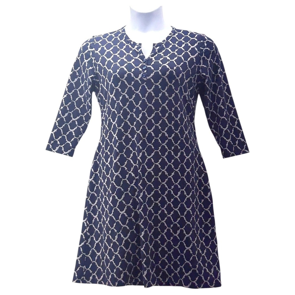 J McLaughlin Catalina‎ Cloth Blue Dress L